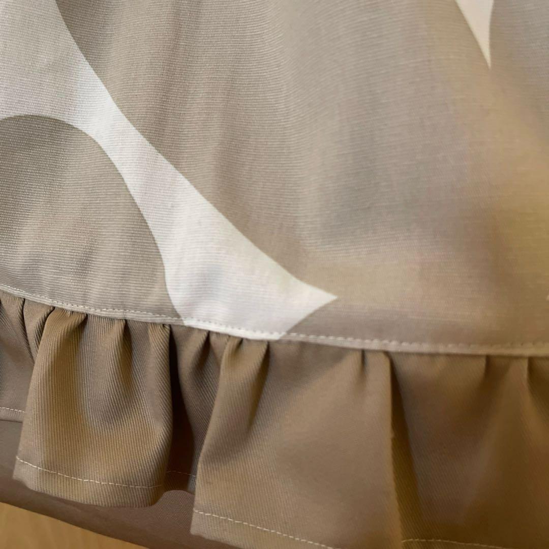 ベージュモダン北欧柄　入園入学グッズ　サイズオーダー　名前刺繍追加可