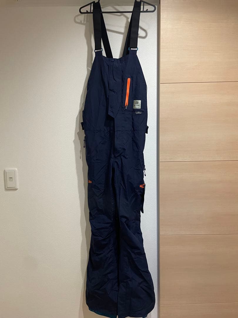 REW19-20アールイーダブリューBIBPANTSビブパンツ紺色　美品