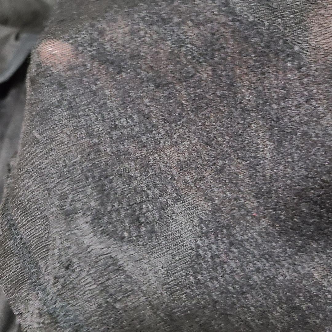 EIKO KONDO 黒フリル襟付きロングコート／Aライン／バック編上げデザイン