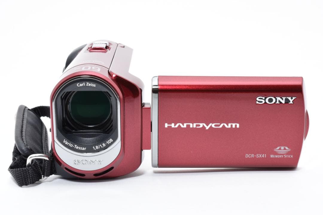 【極美品】SONY Handycam DCR-SX41 レッド　ほぼ新品！