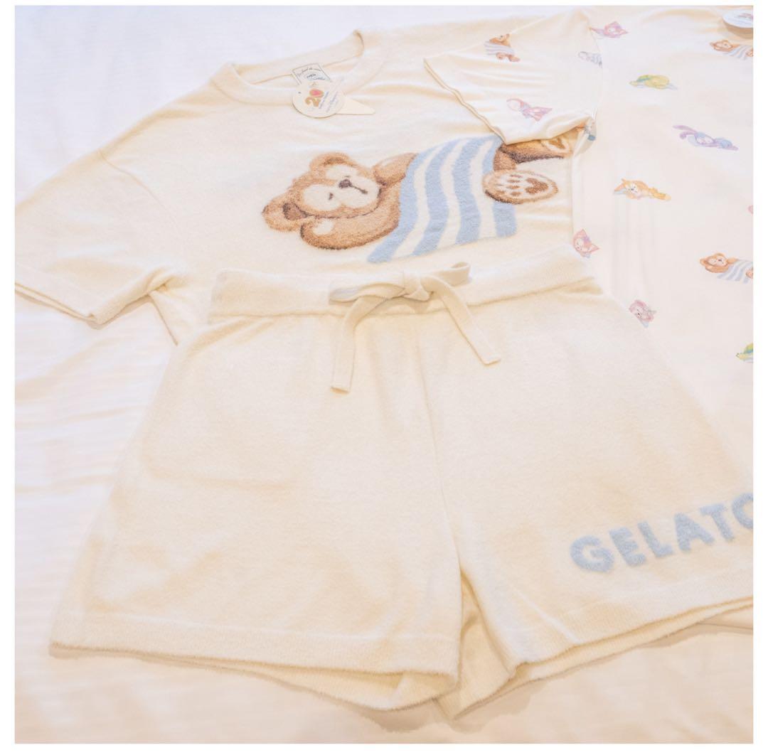 ダッフィー　ジェラート・ピケ　ルームウェア　ホワイト