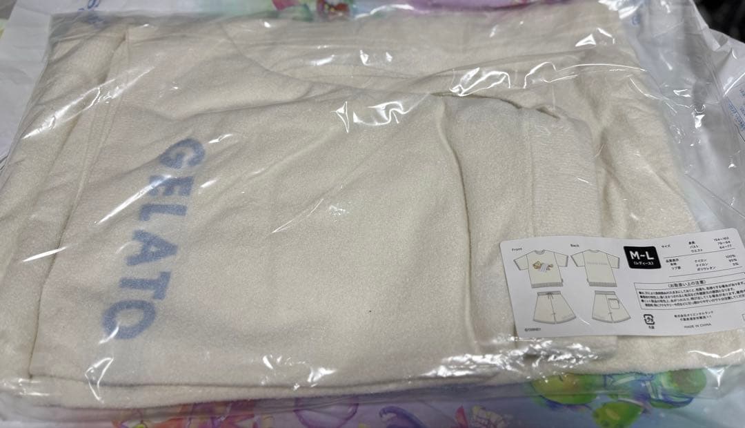 ダッフィー　ジェラート・ピケ　ルームウェア　ホワイト