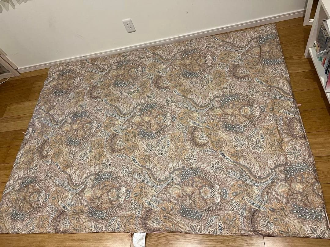 京都西川 ローズ シルク 0.5k 真綿布団 シングル 超長綿100%