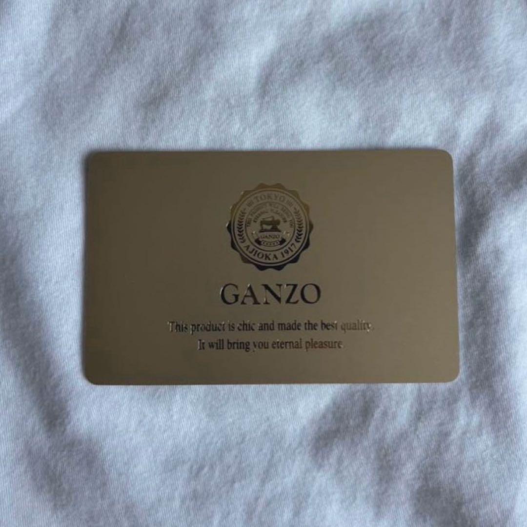 GANZO ガンゾ 折り財布 コードバン レザー 馬革　ブラック