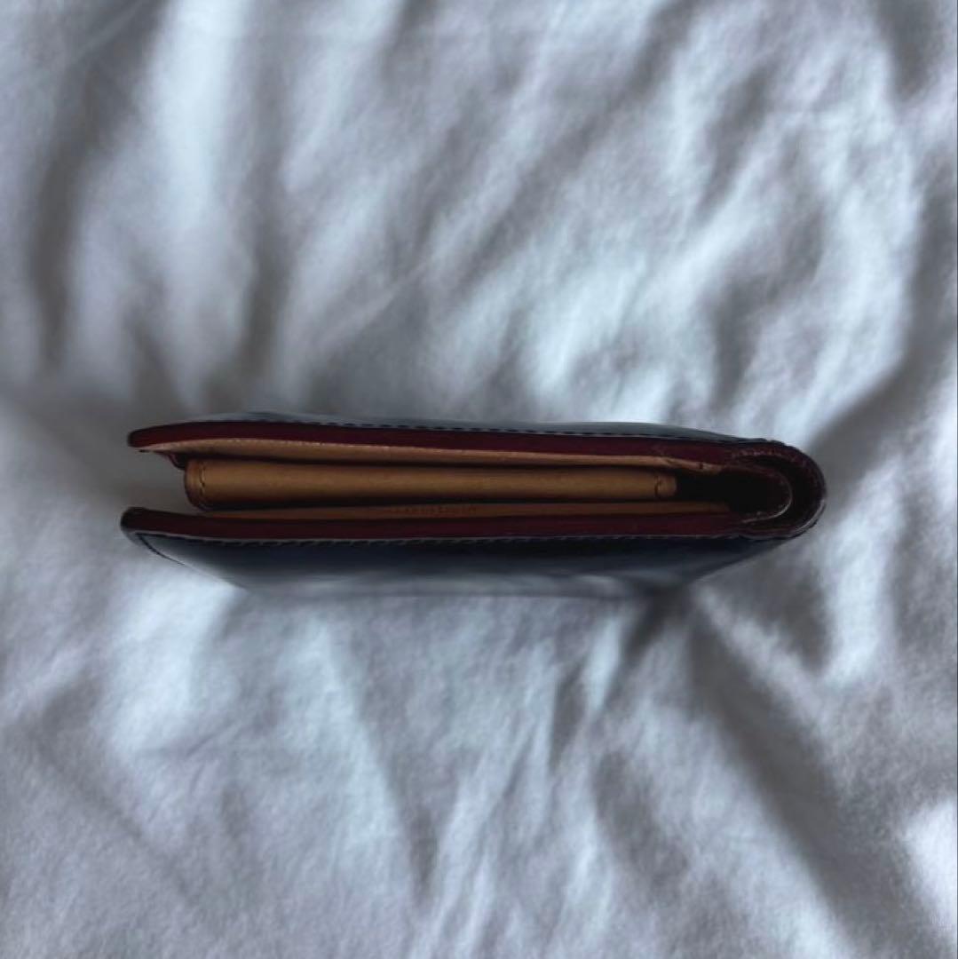 GANZO ガンゾ 折り財布 コードバン レザー 馬革　ブラック