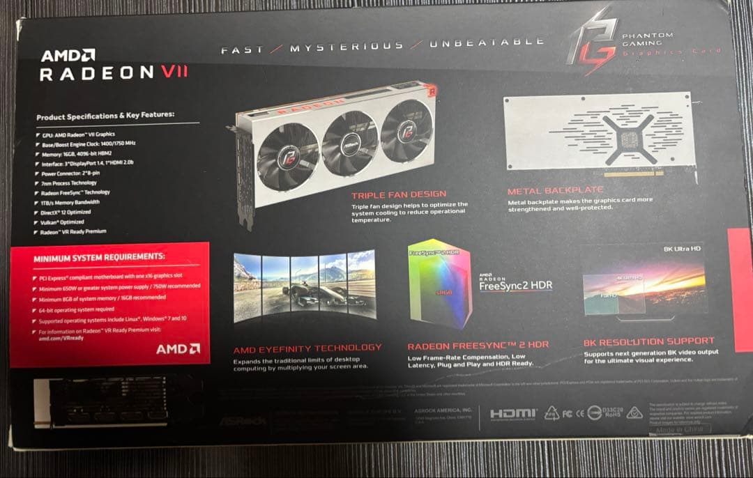 た*P様 RADEON Ⅶ 16gb ASRock