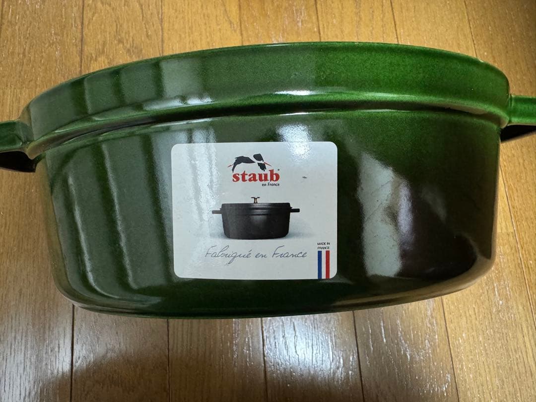 ストウブ　ピコココット　オーバル　27cm バジルグリーン