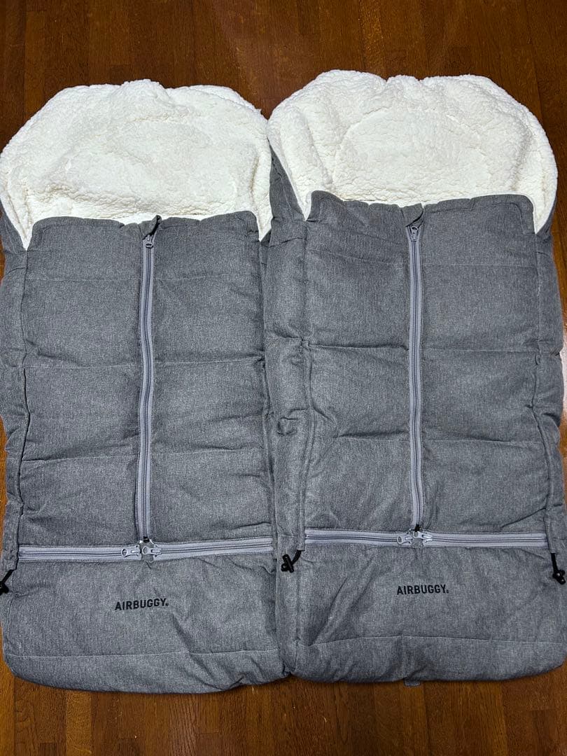 【美品】AIRBUGGY ベビーカーフットマフ2個セット