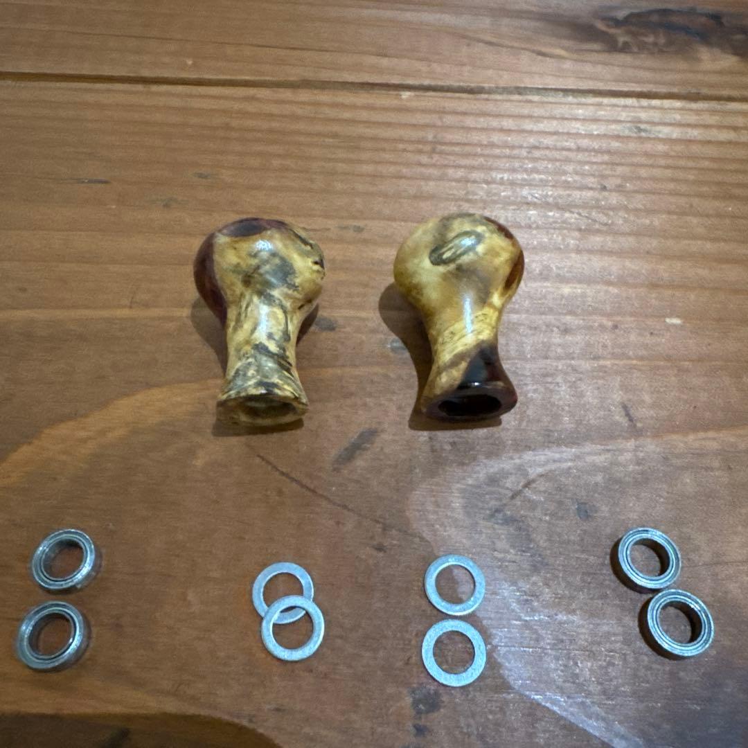 ハネダクラフト ウッドノブ ハンドメイド 花梨瘤　アブ2500c 五十鈴工業