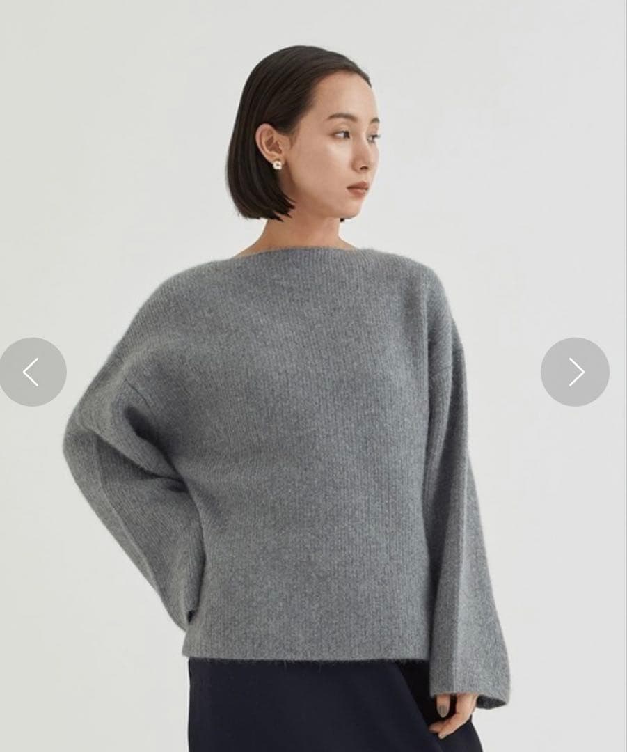 新品◆【定価4.6万】ハーヴェル スタジオ ラクーンニット グレー 38