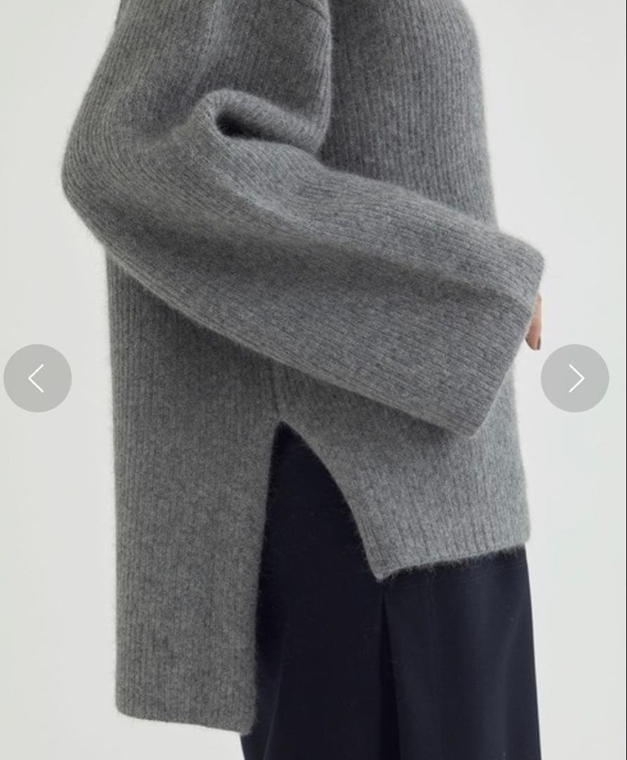 新品◆【定価4.6万】ハーヴェル スタジオ ラクーンニット グレー 38