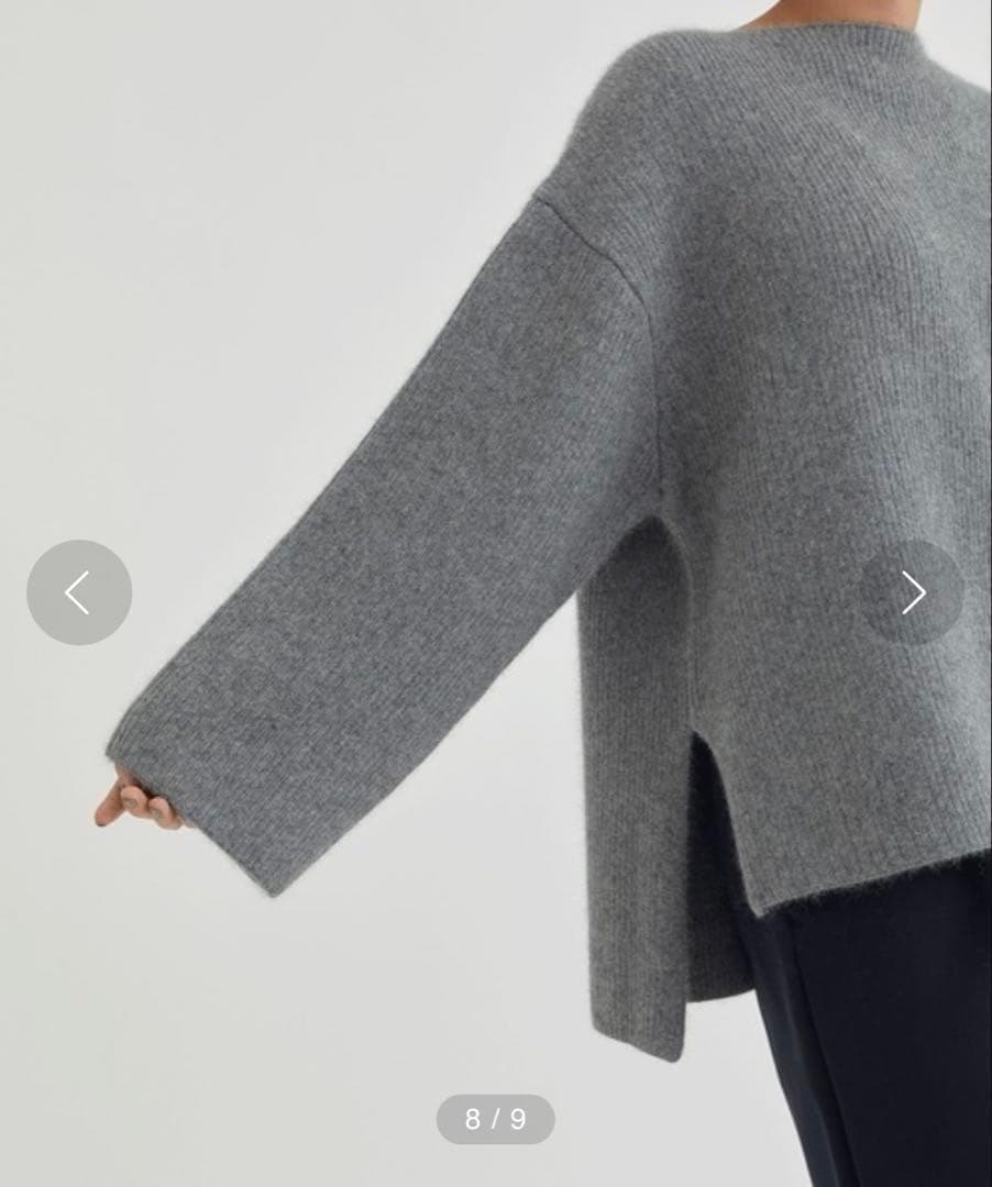 新品◆【定価4.6万】ハーヴェル スタジオ ラクーンニット グレー 38