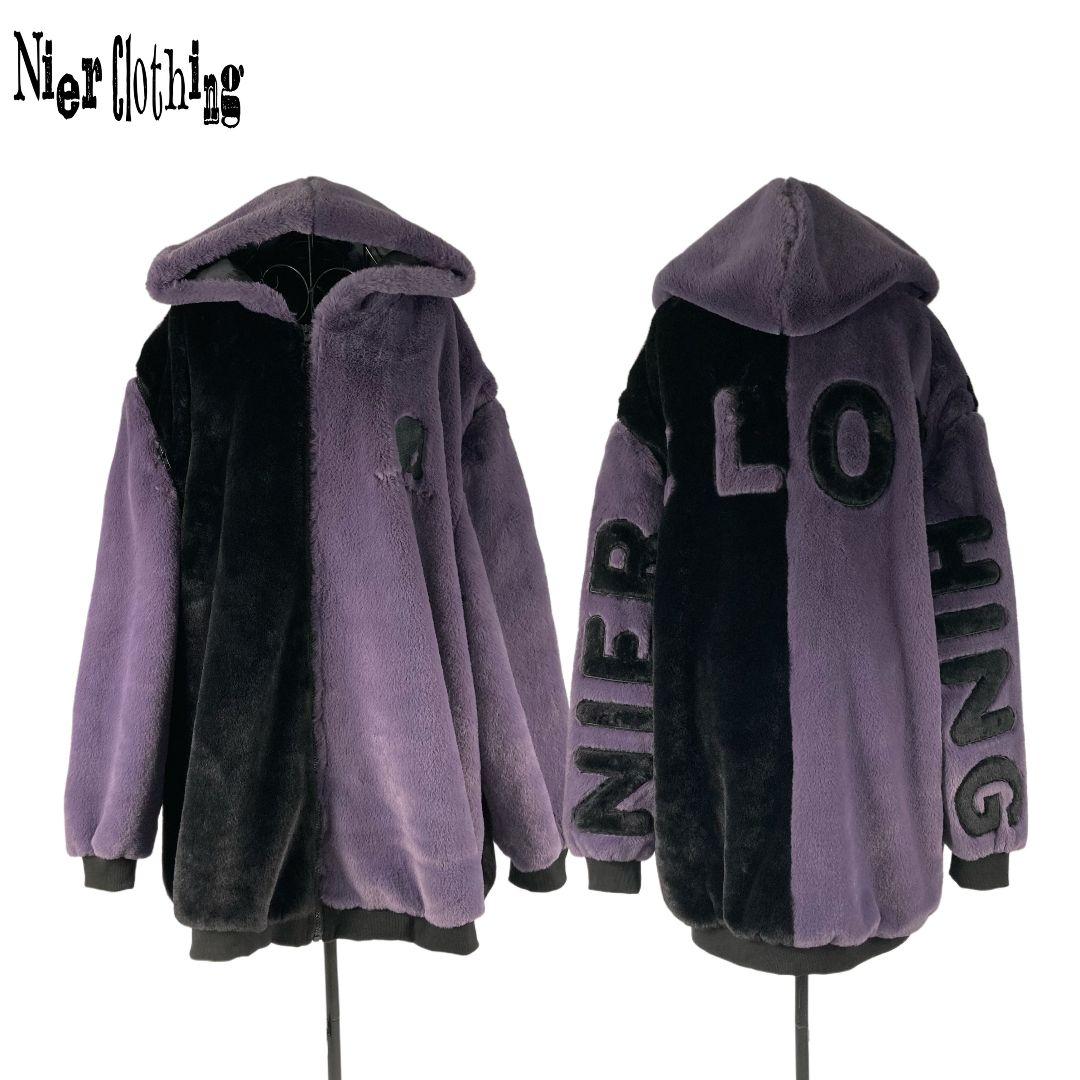 超ふわもこ2WAY OFF-SHOULDER TWO-TONE OUTER