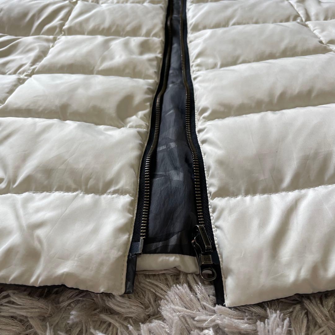 DAMA ダーマコレクション　リバーシブル ダウンコート　カモフラ　迷彩柄　白M