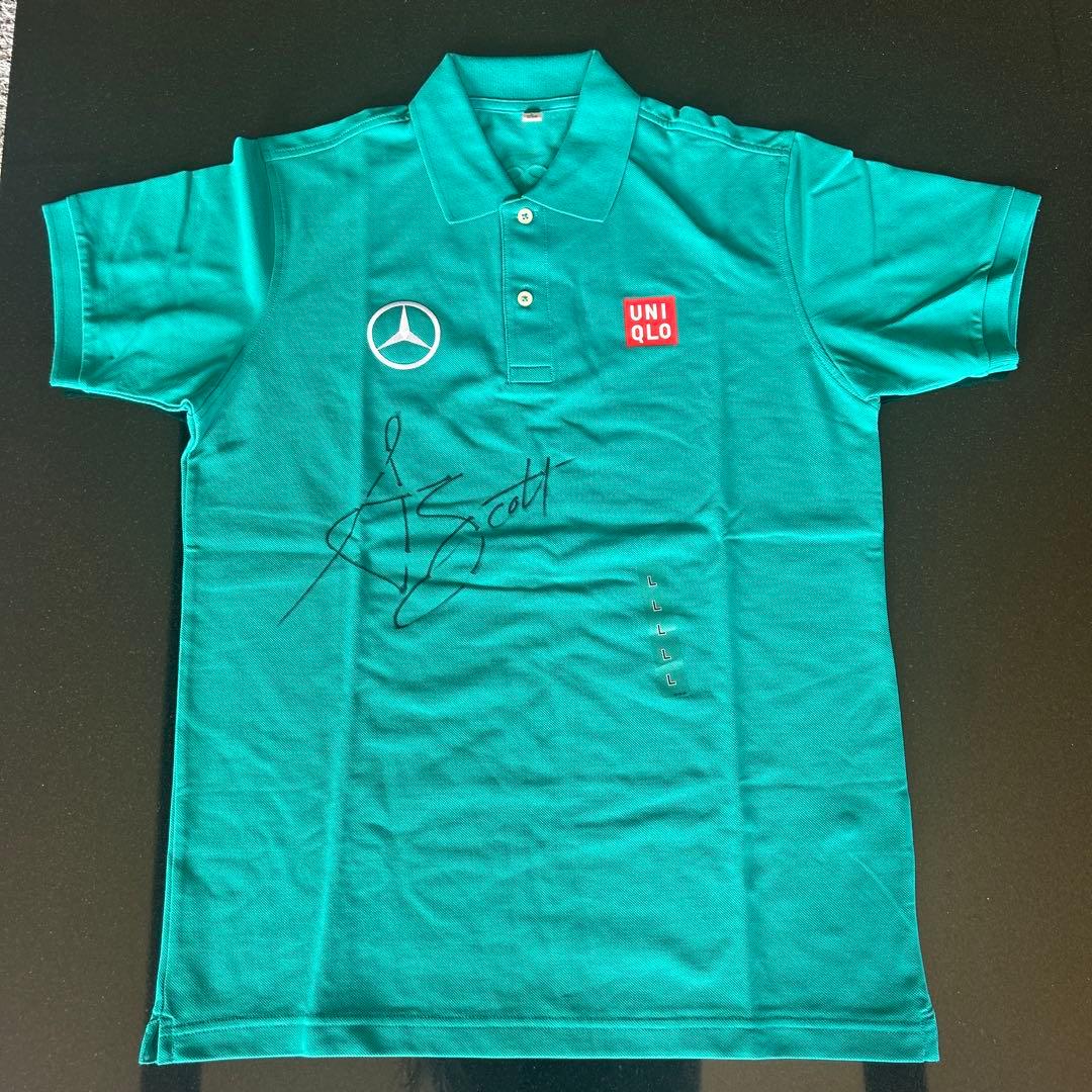 UNIQLO メルセデス・ベンツ ポロシャツ アダムスコット サイン入り