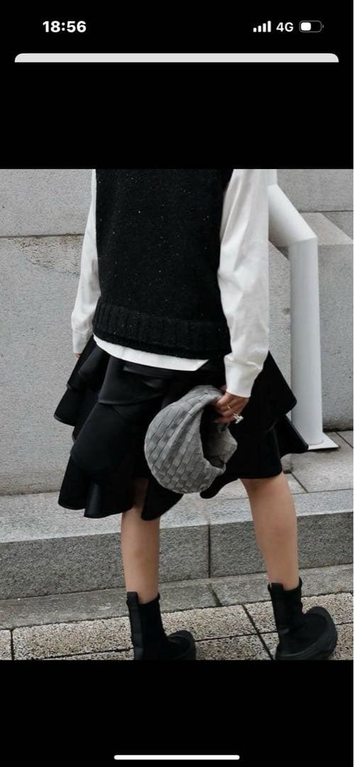 新品未使用マチャットMACHATT アシメフリルスカート