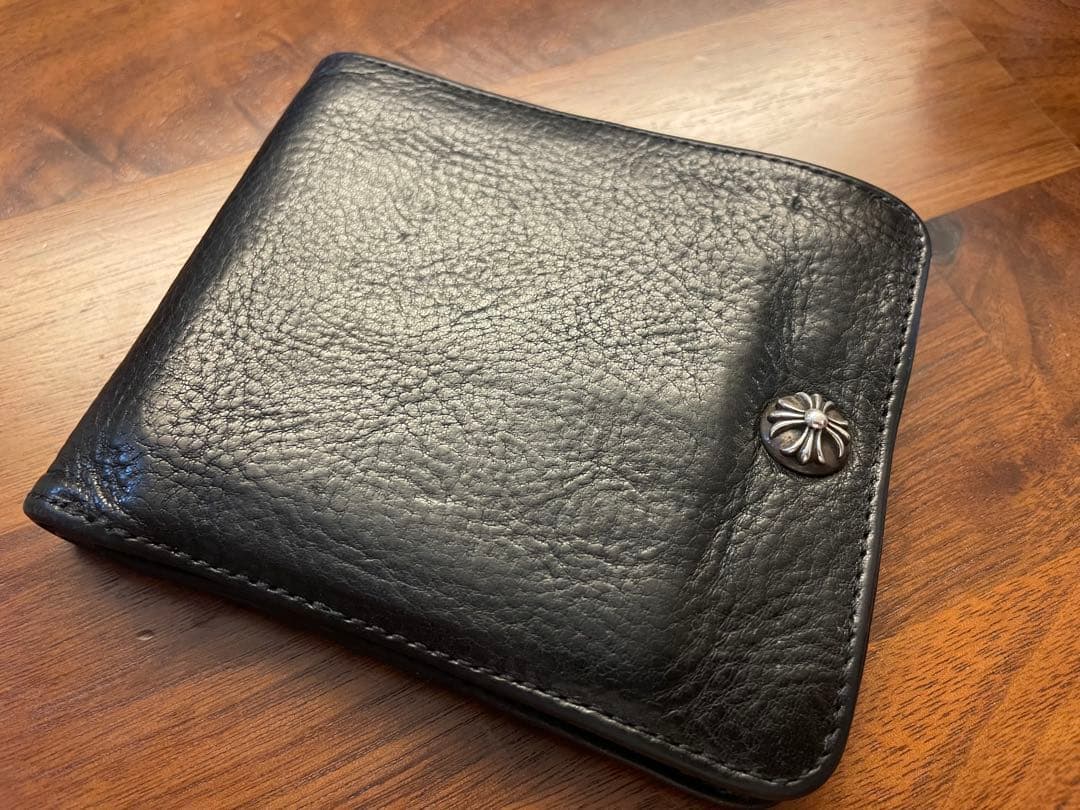 CHROME HEARTSクロムハーツワンスナップ レザーウォレット