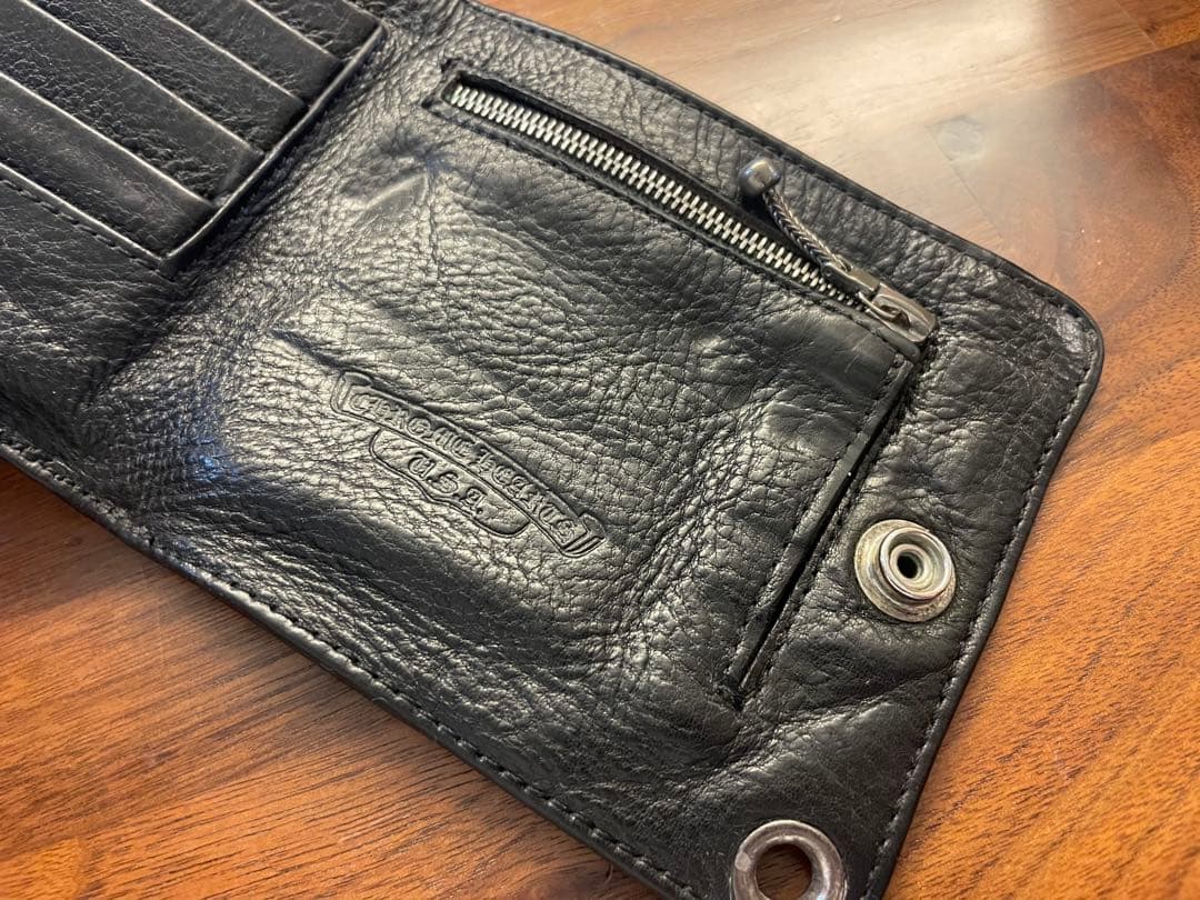 CHROME HEARTSクロムハーツワンスナップ レザーウォレット