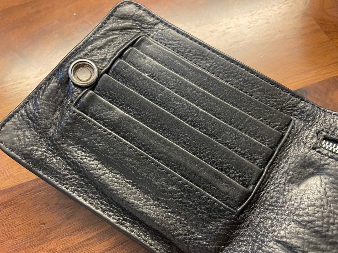 CHROME HEARTSクロムハーツワンスナップ レザーウォレット