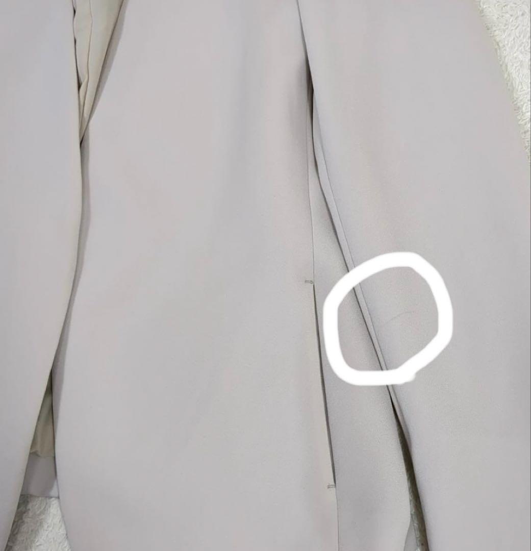 PLSTプラステ 大きいサイズXXL セットアップ ノーカラー アイボリー