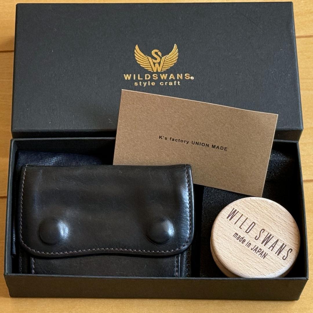 WILDSWANS ケース TONGUE タング 黒 レザー 旧ロゴ