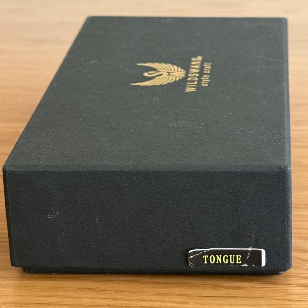 WILDSWANS ケース TONGUE タング 黒 レザー 旧ロゴ