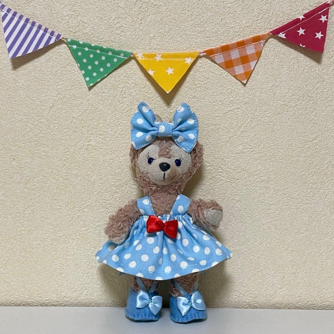 ハンドメイド★ドットワンピース&パンプス★ぬいば♡ストラップ用。パルパルーザ