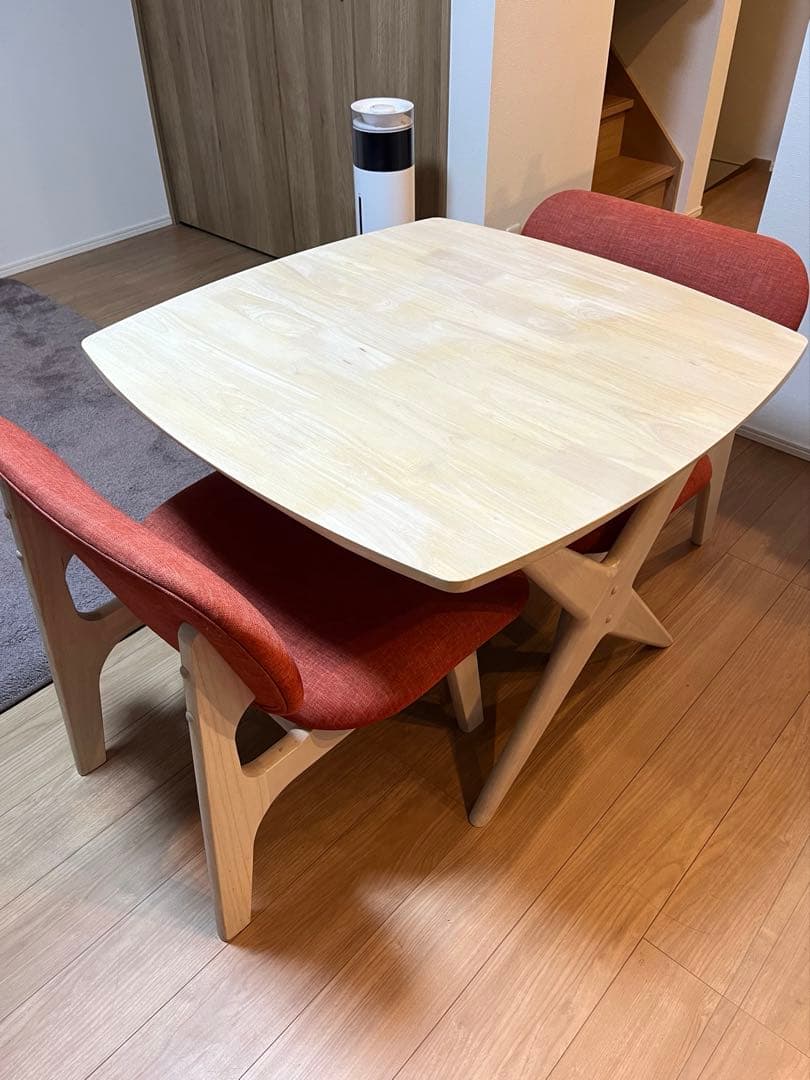 ニトリ ダイニングテーブル&イス　3点セット