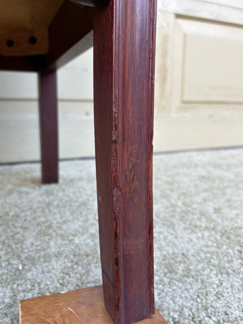 クラシック 猫脚チェスト 4段 木製 マホガニー調 引出し収納 アンティーク調