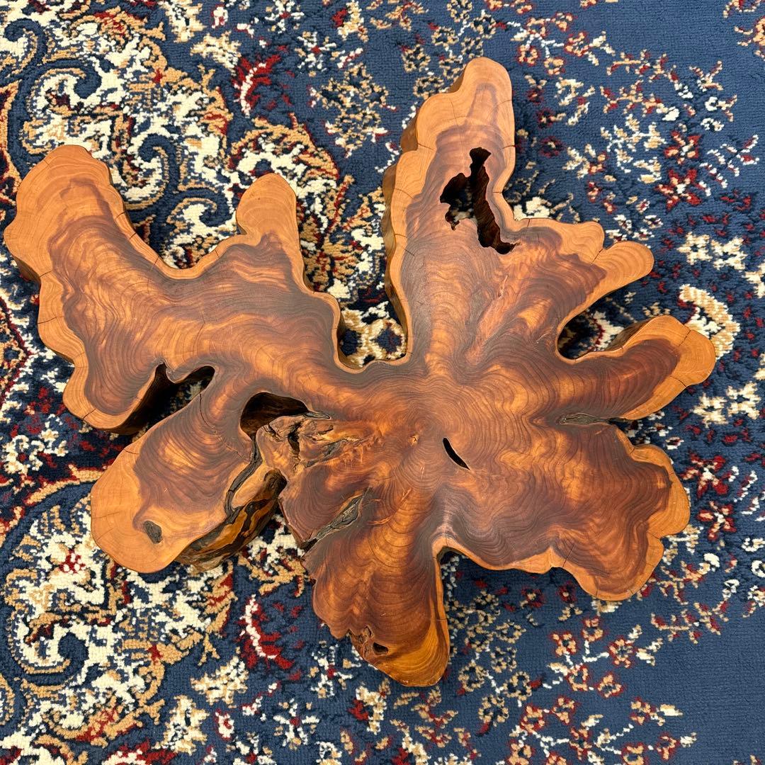 木製 置物 天然木花台　置き台　古物商品 天然