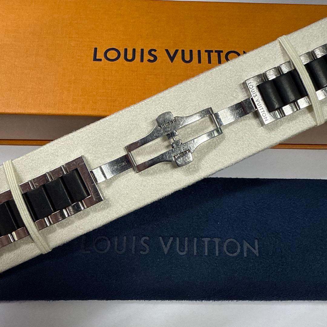 ムラサキ　ルイヴィトン　時計　メタルベルト