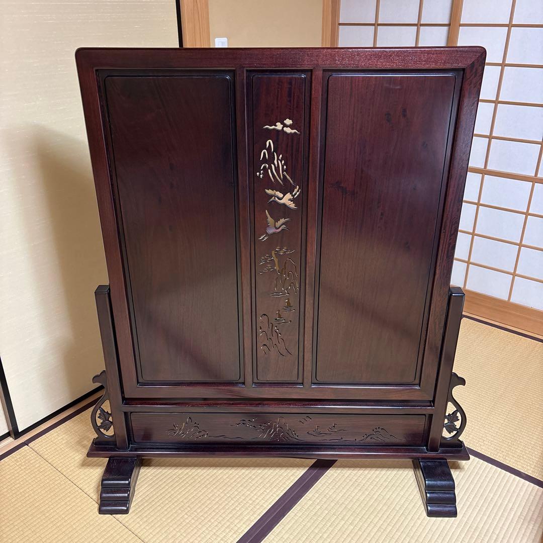 【衝立】ついたて　目隠し　アンティーク家具