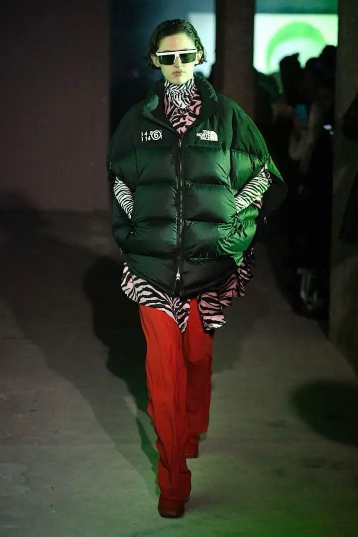 MM6 × NORTH FACE ヌプシ ダウン ノースフェイス 黒 XS