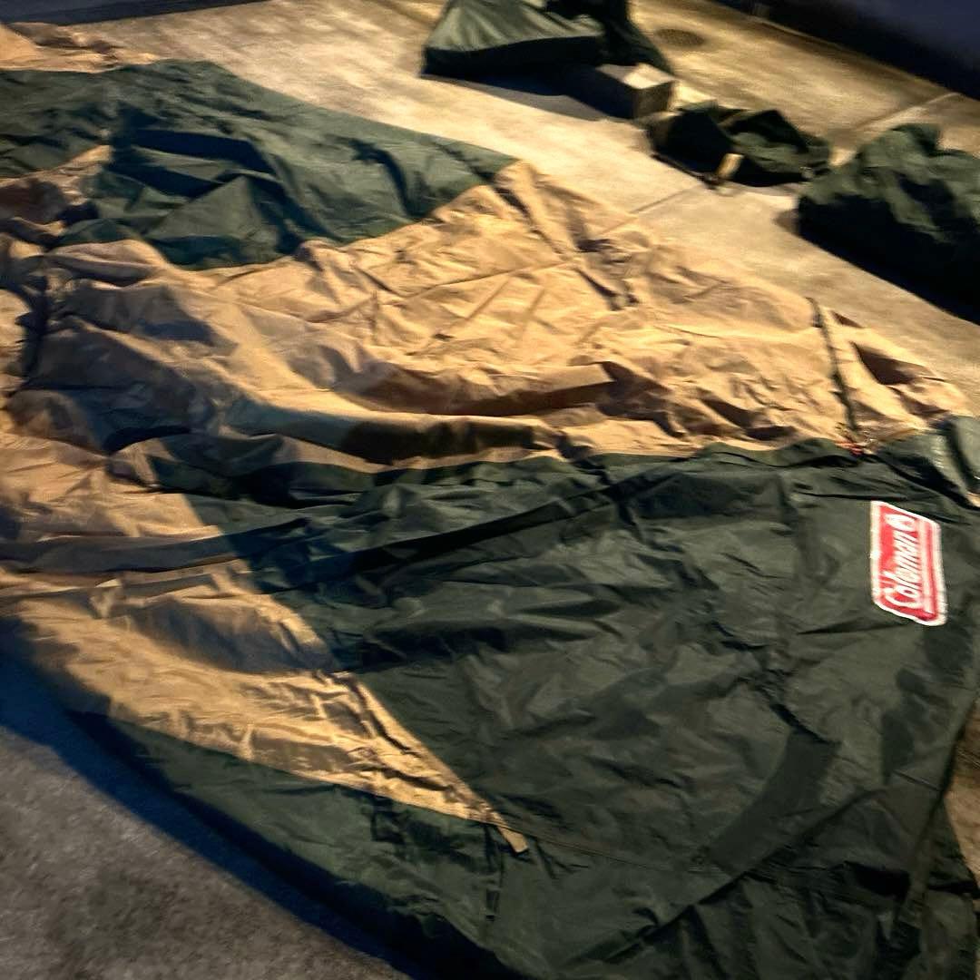 【美品】タフドーム 3025 スターターセットにポール付き　グリーン