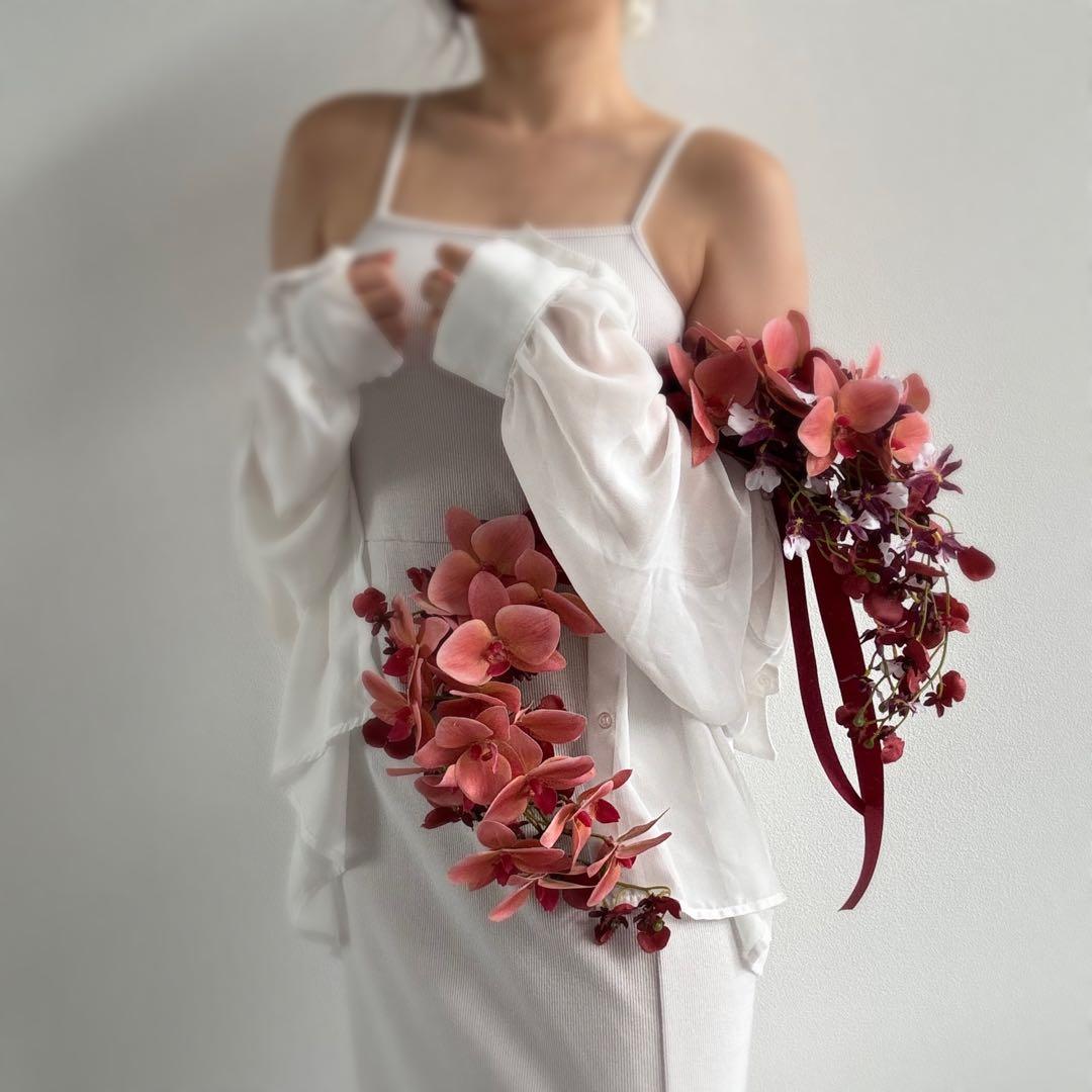 ♡♡カラードレスにぴったり♡ バレリーナブーケ アーティフィシャルフラワーブーケ