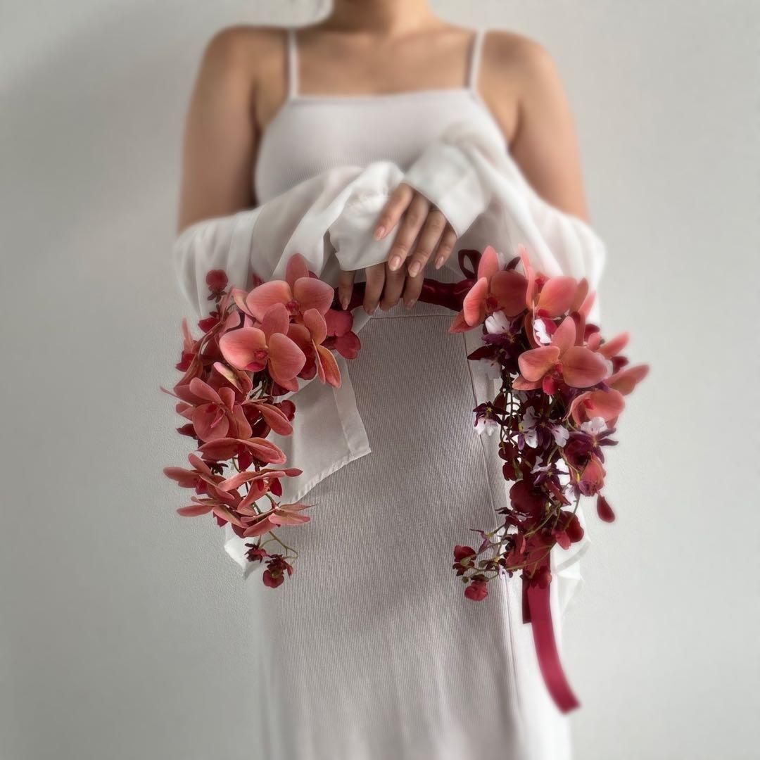 ♡♡カラードレスにぴったり♡ バレリーナブーケ アーティフィシャルフラワーブーケ