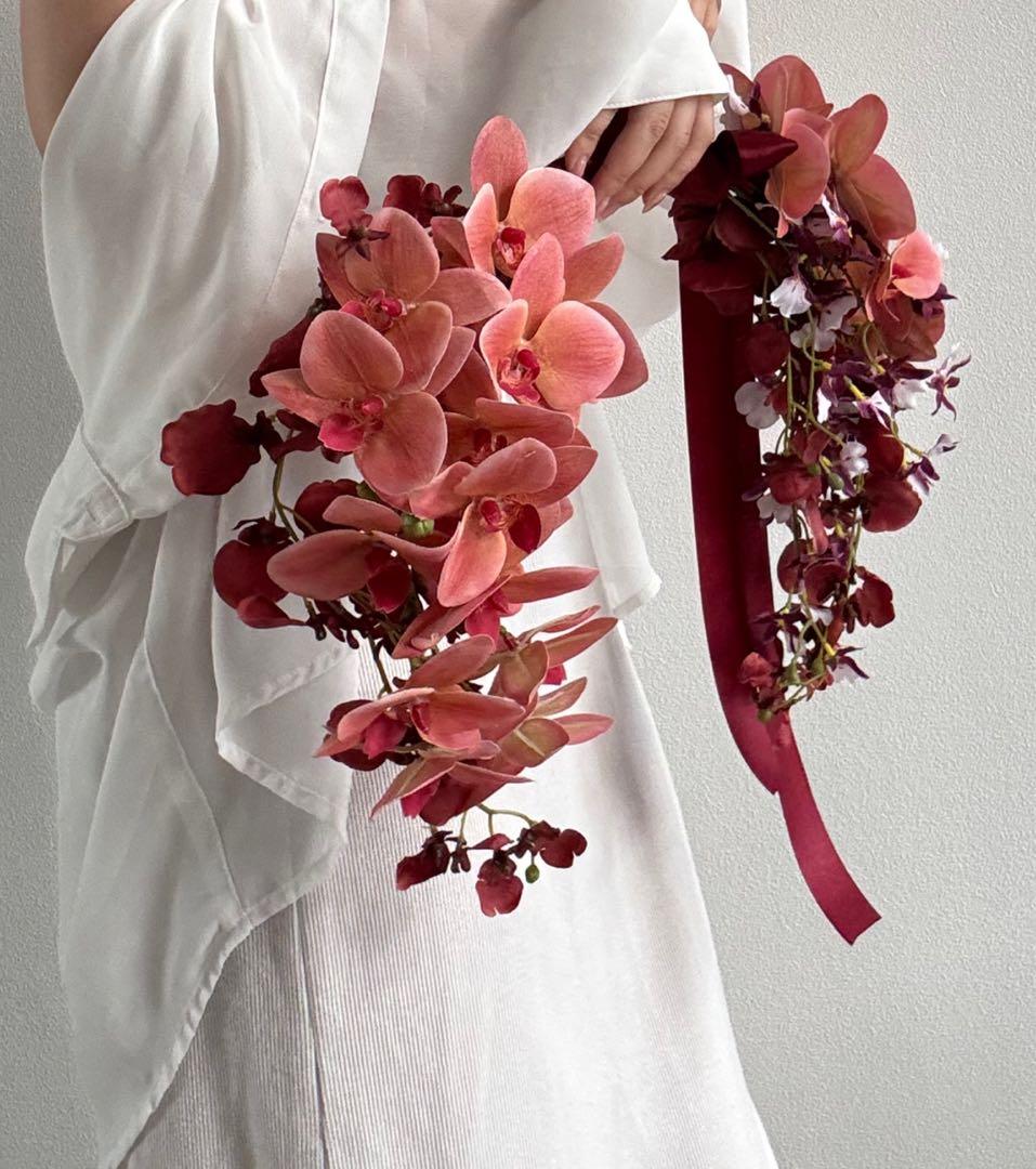 ♡♡カラードレスにぴったり♡ バレリーナブーケ アーティフィシャルフラワーブーケ