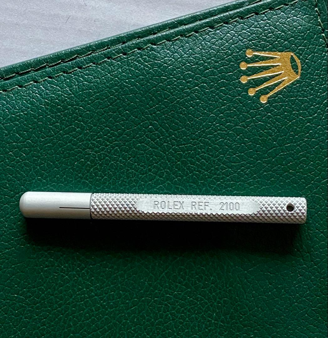 ROLEX グリーンレザー手帳型ケース・ダイバーズ備品