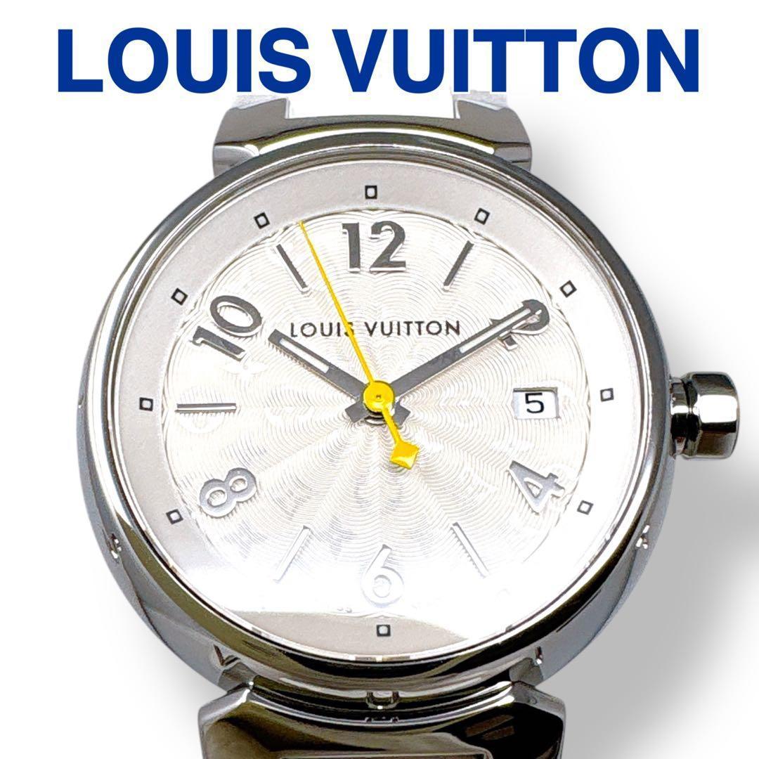 ルイヴィトン タンブール Q121K ラバーベルト レディース 腕時計 ブランド