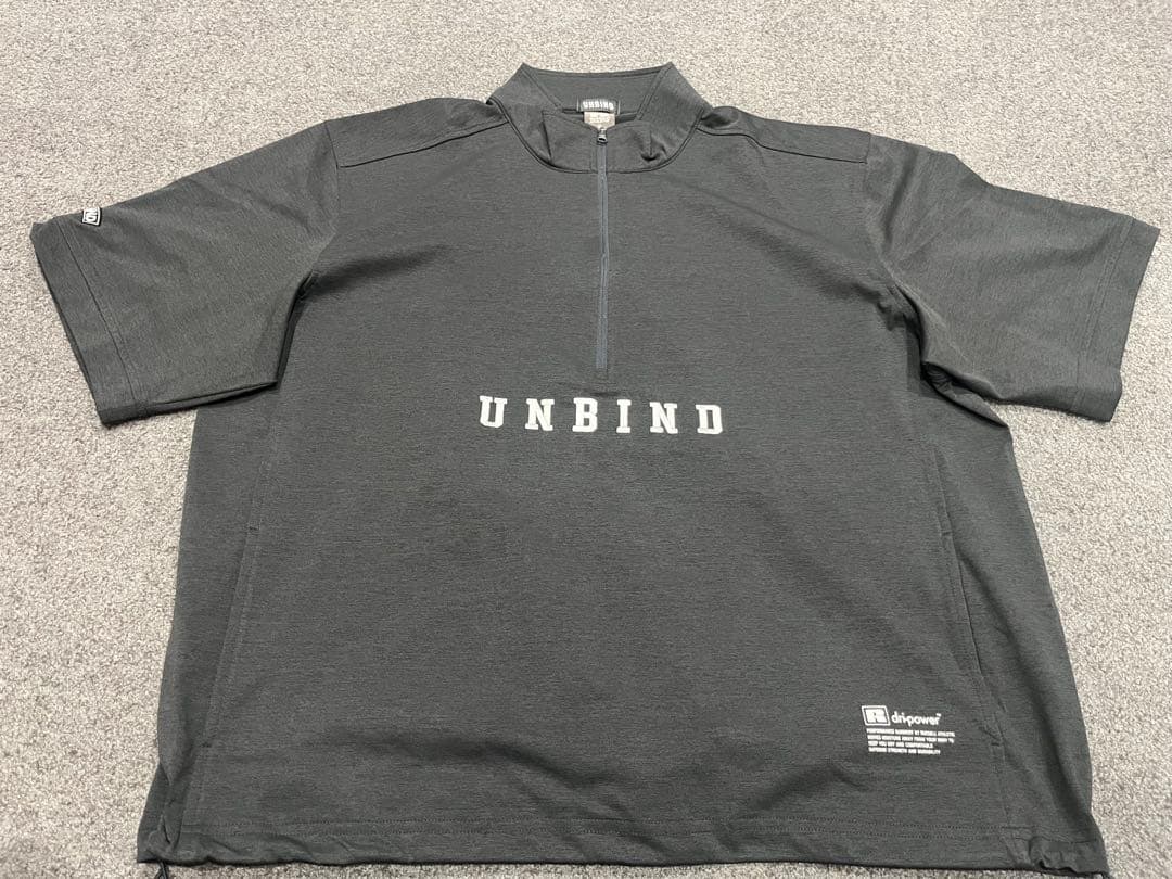 UNBIND ハーフジップシャツ ダークグレー