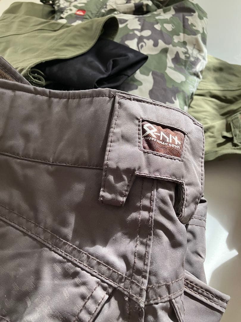 Quiksilver 迷彩スノーボードウェア　3点セット