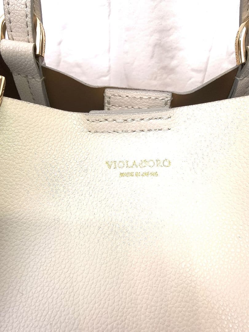 ✨極美品 ヴィオラドーロ シドニー アイボリー レザートートバッグ 2way