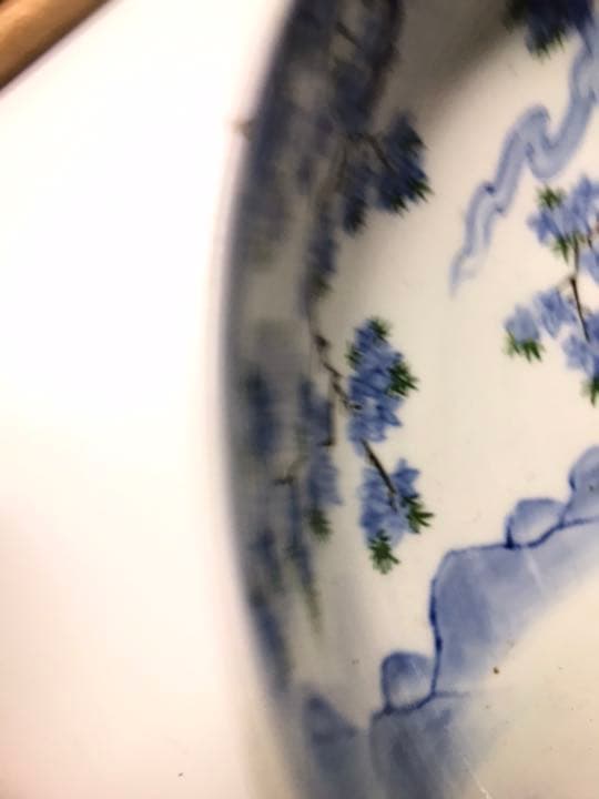 パリ購入古伊万里 大深皿　W28xH9cmアンティーク　骨董　シノワズリ  大鉢