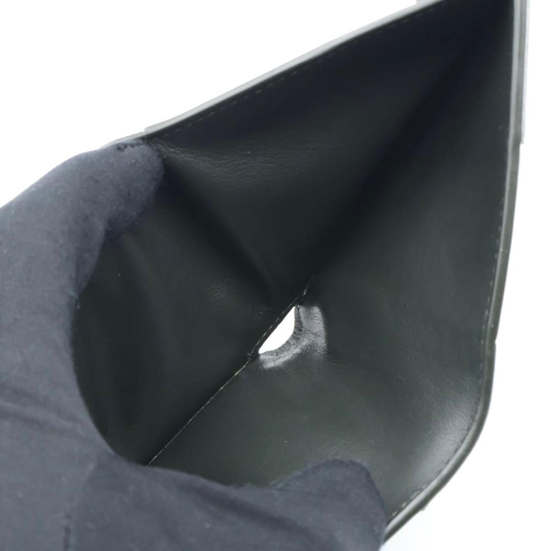 【極美品】BOTTEGAVENETA カセット　二つ折り財布　ダークモス