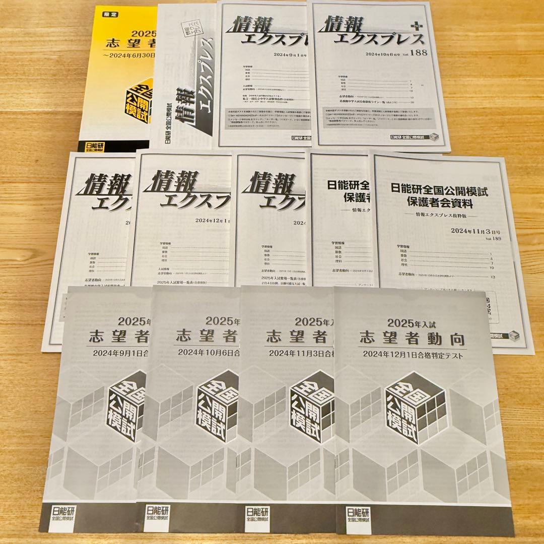 日能研 6年 実力/合格/志望校判定テスト 解答解説付き 4教科 2024年度