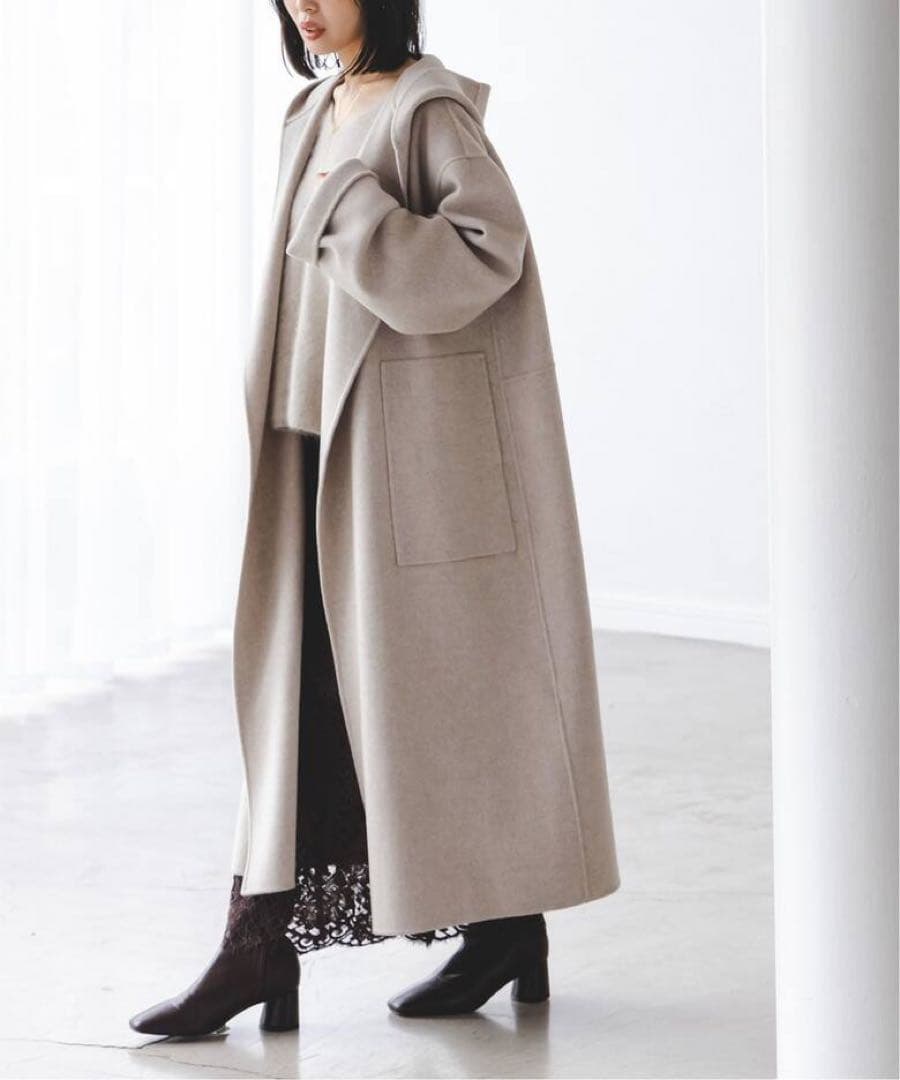 NOBLE Super160sリバーフーディーコート