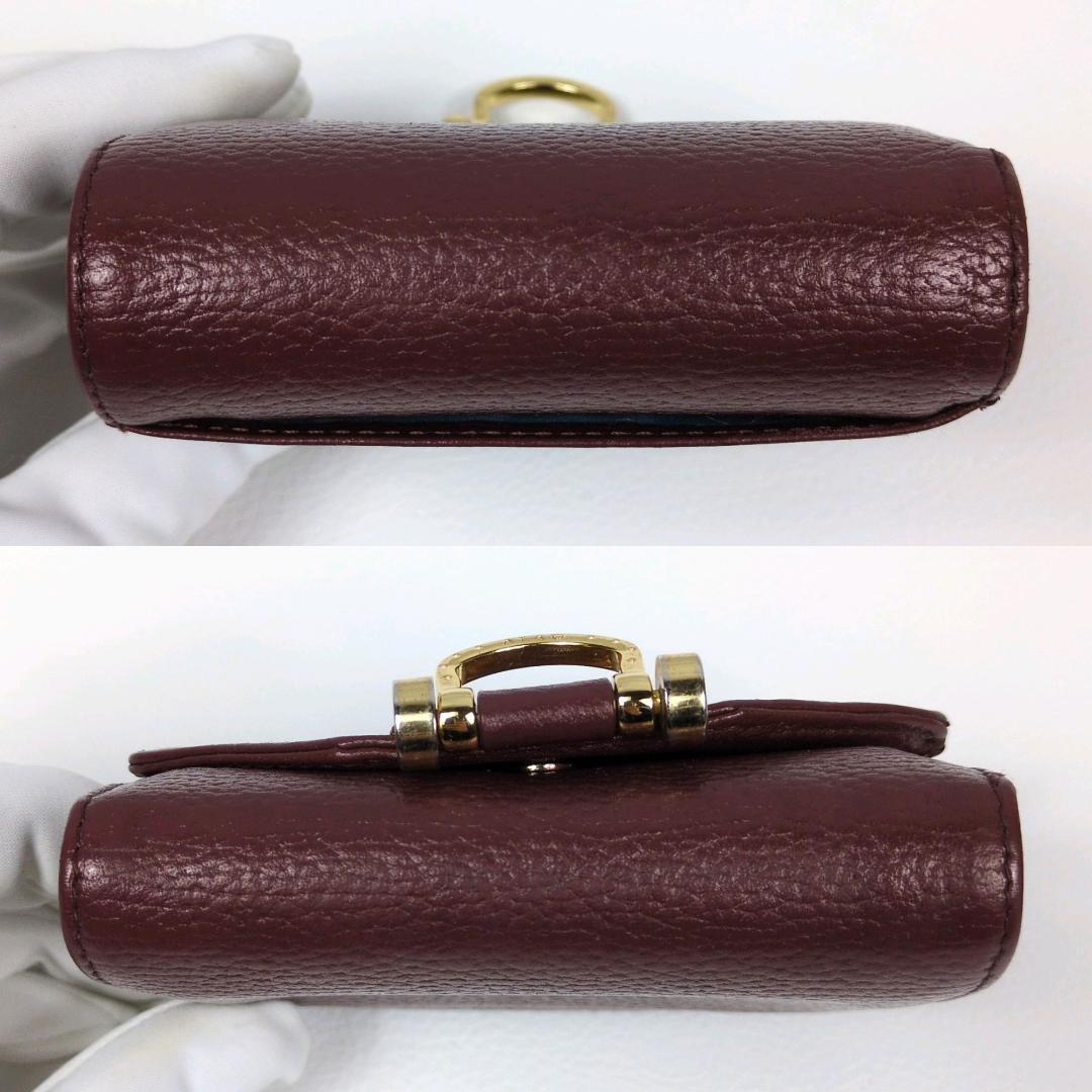 アタオ ロトロ ウォレット 二つ折り財布 バーガンディ コンパクトウォレット