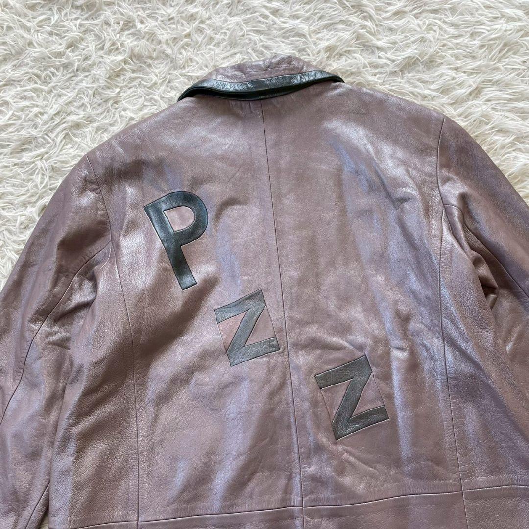 レアデザイン✨PIERRE BALMAIN　ラムレザー　ロング　コート　タグ付き