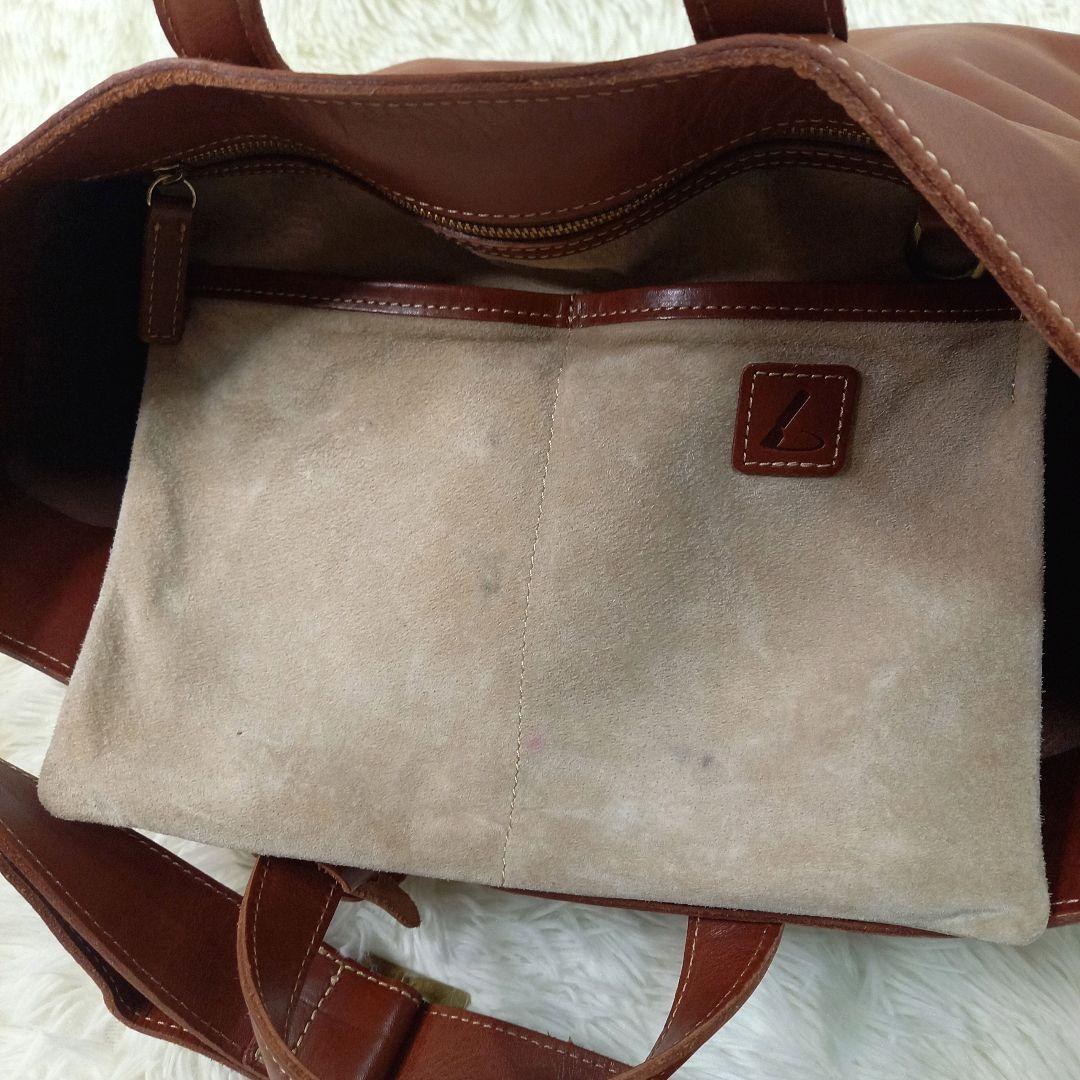 土屋鞄 ディアリオ 2way トートバッグ ショルダーバッグ レザー ブラウン