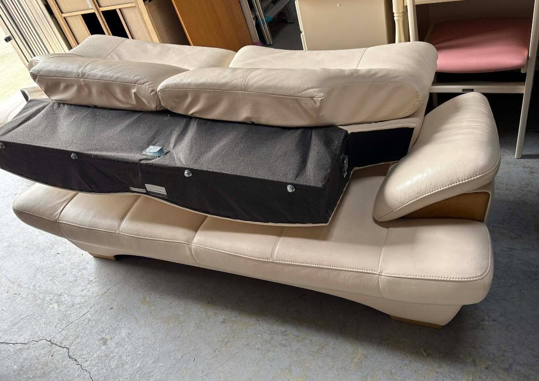 KARIMOKU CHITANO 2.5人掛けソファ オットマン付 幅175cm